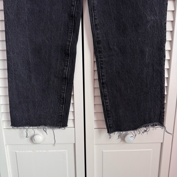 Abercrombie & Fitch Ultra High Rise Paperbag Mom Jeans Black Size 25/0 - Picture 7 of 10